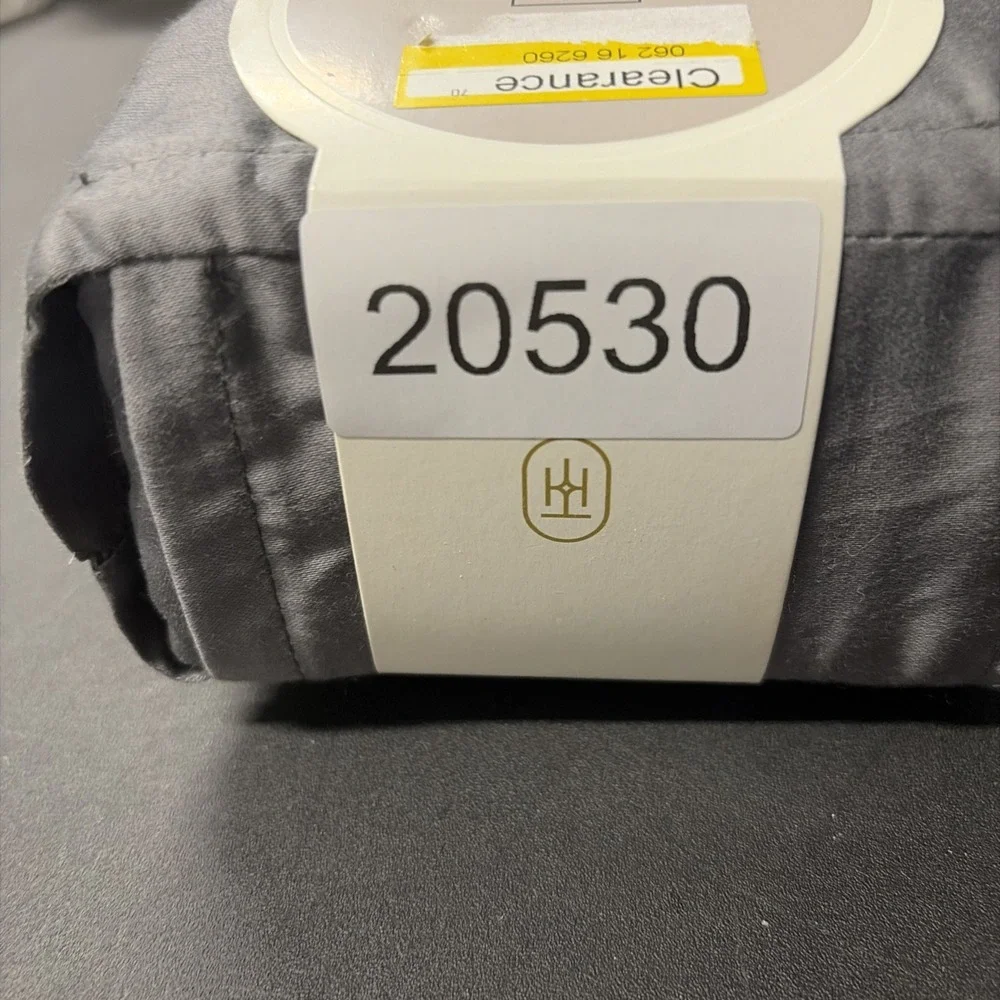 Full 400 Thread Count Performance Flat Sheet Dark Gray Threshold: Cotton 20530